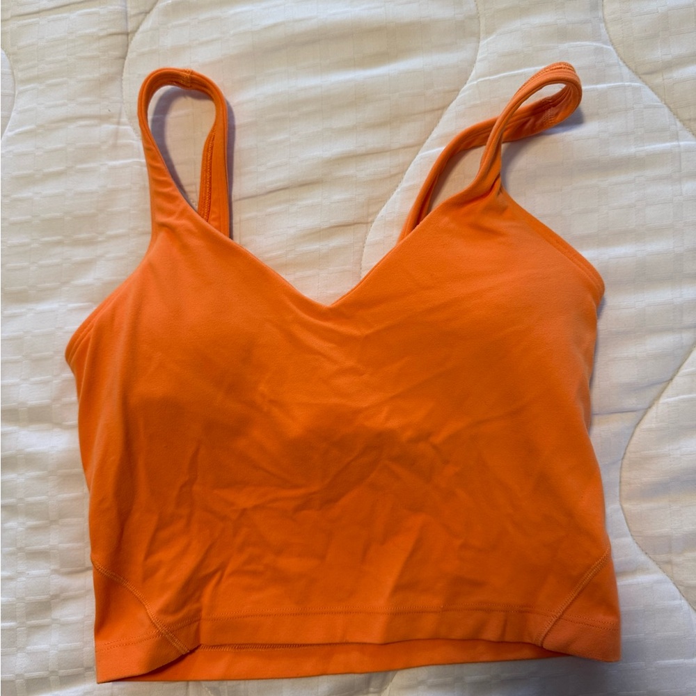 Lululemon Orange Align Tank (Size 4)